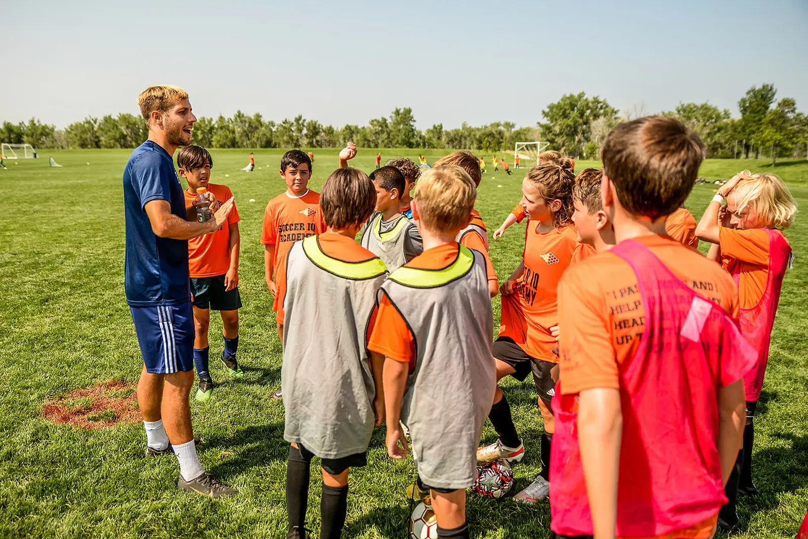 kids players on the field